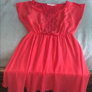 Spring color flowy dress